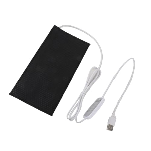 Reptile Heating Pad DC 5V Under Tank Terrarium with Temperature Control USB Power Safety 4 Gear Adjustment Reptile Heat Mat for Turtle Tortoise Snakes Lizard Gecko (20x25cm) - size: 20x25cm