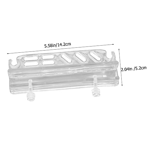 Acrylic Aquascaping Tool Holder Rack for Fish Tank Maintenance Wall-Mounted Organizer for Scissors Tweezers and Tongs and Easy to Install Storage