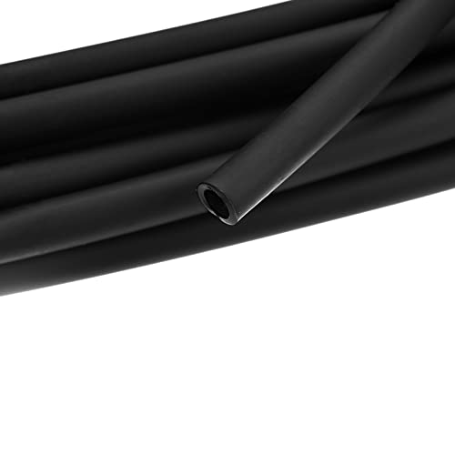 uxcell Aquarium Airline Tubing Hose 5/32" ID 15/64" OD 1Pcs 13.12 Ft Silicone Flexible Airline Tubing for Fish Tank, Terrariums, and Hydroponics, Black - color: Black