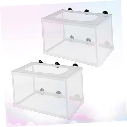 GANAZONO 2pcs Fish Hatchery Incubator Net Cups for Aquarium Breeding Isolation Box for Fry Efficient Fish Nursery