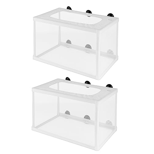 GANAZONO 2pcs Fish Hatchery Incubator Net Cups for Aquarium Breeding Isolation Box for Fry Efficient Fish Nursery