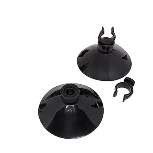 20PCS Aquarium Split Fork Oxygen Tube Flexible Suction Cup Air Line Suction Cup 5x30mm Heater Power Cord Fixed Suction Cup for Oxygen Tube Water Tube Air Strip Nozzle PVC Rigid Tube Black