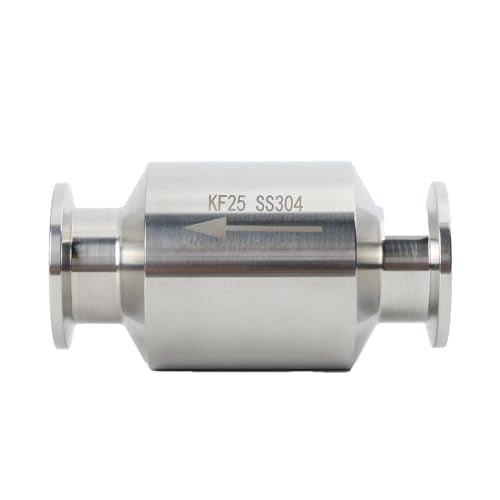 QiiMii KF-25 Vacuum Pump Check Valve, Stainless Steel 304, Non-Return One Way for Vacuum Pump(KF-25 Flange 40mm)