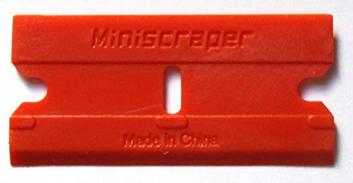 Plastic Razor Scraper Blades Double Edged (1 Pack) - size: 1 count (Pack of 100)