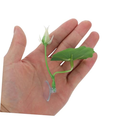 UPKOCH 2pcs Betta Fish Habitat Leaf -Soft Artificial Plant Pad Rest with Suction Cup Aquarium Decor - Resting Breeding Spot for Betta Fish Tank Accessories