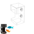 1 Pcs Fish Tank Feeding Tray with Suction Cup, Acrylic Feeding Tube Fish Food Holder, Automatic Fishing Feeder Aquarium Tank Divider Supplies, Breeder Box for Aquarium Accessories (Square) - color: Square