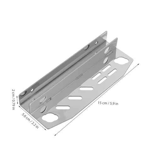Toyvian Stainless Steel Fish Tank Tool Holder Compact Organizer for Aquarium Maintenance Lightweight Aquatic Planting Tweezers Storage Rack Design for Easy Cleaning and Care