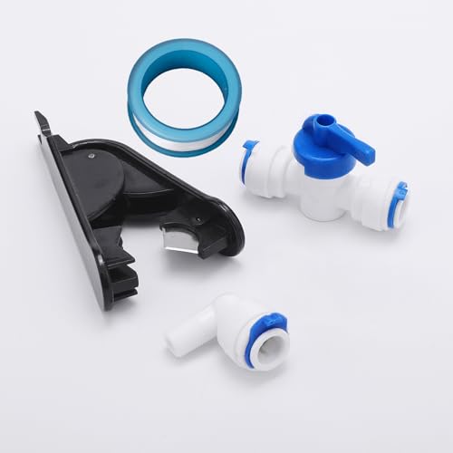 3/8inch Tube Float Ball Valve Water Level Control, Adjustable Plastic Water Purifiers Float Valve Kit for Tank Aquariums Aquaculture (Top Install) - style: Top Install