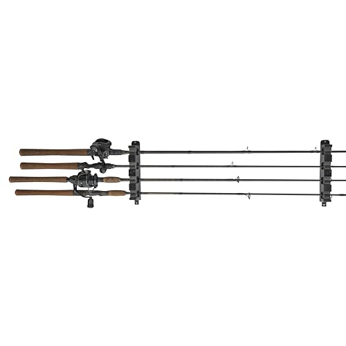 Berkley Horizontal 4 Fishing Rod Rack, Black - style: Hortizontal 4 Rod Rack (New Model)