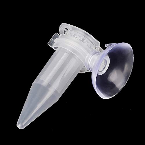 Transparent Aquarium Feeding Tube for Shrimp Larvae – 6cm Fish Feeder with Suction Cup