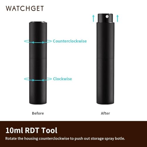 watchget Coffee Bean Dosing Cup & RDT Spray Bottle Kit for Espresso Bar, Static Reduction Ceramic Single Dose Tray for Brewing/Tea, Barista Accessories Set, Black - color: Black