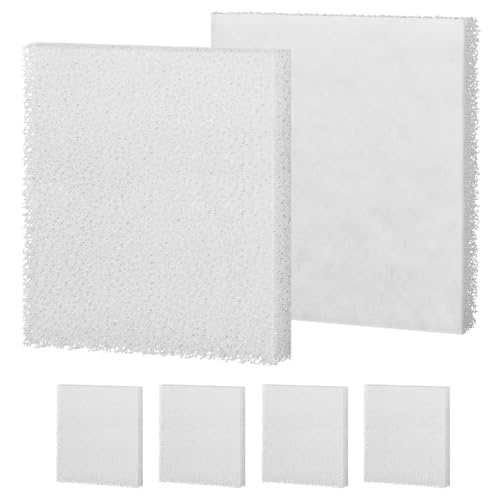 Magluv C4 Poly Foam Pad Fit for Fluval C4 Power Filter White Filter Foam Aquarium Filter Pad Media Replacement, 6-Pack (C4) - color: C4