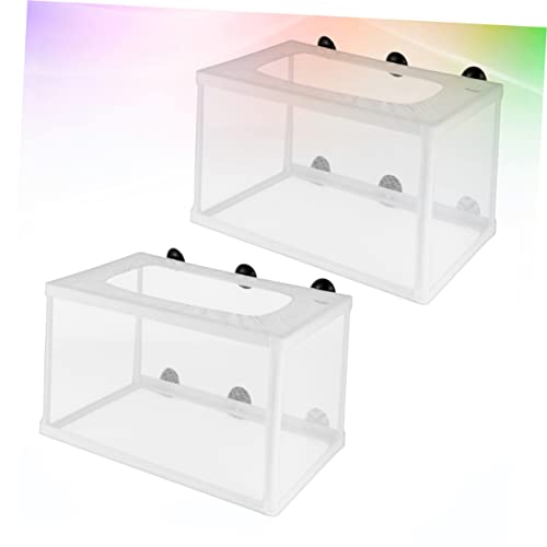 GANAZONO 2pcs Fish Hatchery Incubator Net Cups for Aquarium Breeding Isolation Box for Fry Efficient Fish Nursery