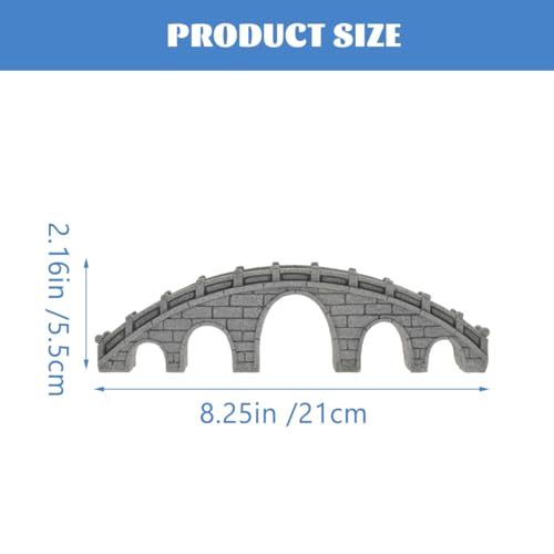 MERRYHAPY Miniature Stone Bridge Decor for Aquarium Realistic Simulation Bridge Ornament Bonsai Landscaping Model Underwater Landscape Decoration for Home and Office