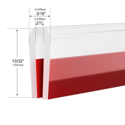 Silicone Edge Trim Self-Adhesive U Channel Silicone Edge Trim Edge Protector for Sheet Metal (Clear, Fit 3/32" - L 10') - color: Clear, size: Fit 3/32" - L 10'