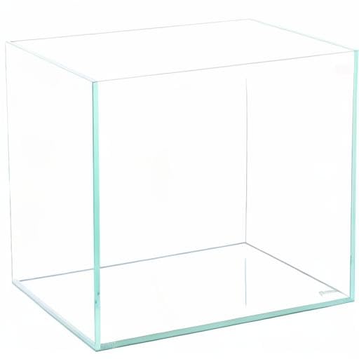 Allcolor Ultra Clear Rimless Aquarium Tank 6-60 gallons Low Iron Glass (4.6Gal - Top Glass Canopy) - size: 4.6Gal 10.2"L×10.2"W×10.2"H