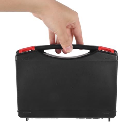 NOLITOY Small Hard Case Toolbox, Portable Plastic Tool Box Organizer with Drop-Resistant Compartments for Hand Tools Storage