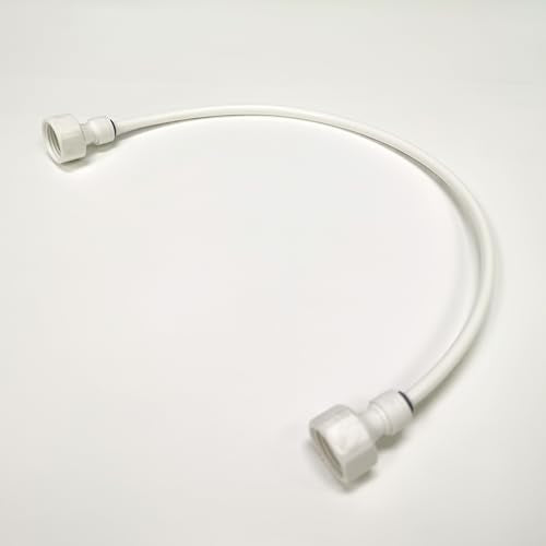 FixtureDisplays® 2PCS White 1/4" Water Pipes Plastic with Three 1/2-inch Water Pipe Connectors 10180-TUBE-1D
