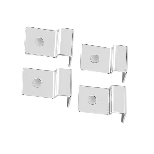 5mm Rimless Clips 4Pcs Stainless Steel Aquarium Stand, Aquarium Glass Lid Clamp/Holder, Lid Holder Suitable for 5mm-12mm Thick Glass (10mm (4 Pieces/Set)) - size: 10mm (4 pieces/set)