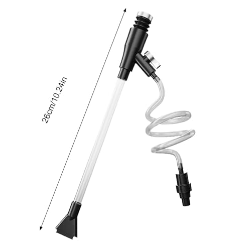 Manual Hand Pump Cleaner, Aquarium Gravel Vacuum Cleaner Tool, 170cm Hose with Strong Suction, Flexible Siphon Pump, Fish Tank Cleaners with Portable Design, Water Change for Aquarium