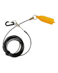 Steel Wire Fish Stringer Fish Holder for Caught Catch with High-Visibility PVC Float Wear Rope for Spearfishing & Angling Ground Plug & Stringer Set (19.7 Feet)
