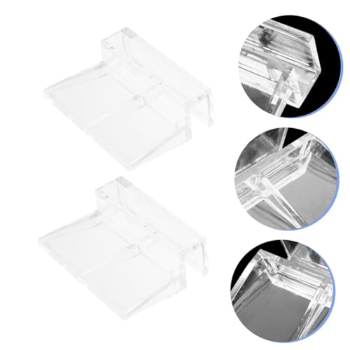 Hemoton Rimless Aquarium Fish Tank Top Cover Lids Support Holder Aquarium Cover Bracket 12 Clips
