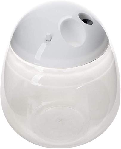 Mini Betta Fish Tank, Small Fish Bowl, Plastic Fish Tank with Lid, Desktop Clear Round Fish Bowl and LED for Small Fish, Insect, Shrimp, Crab, Jellyfish Goldfish, Room Decor (with Charger Pattern)