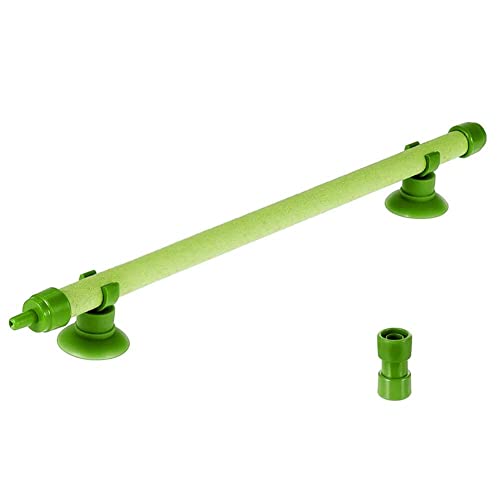 Quickun Aquarium Air Stone Bubble Wall Tube Oxygen Diffuser Bar Decor Accessory for Fish Tank 18 Inch Length,1PCS - color: Green, size: 18 inch