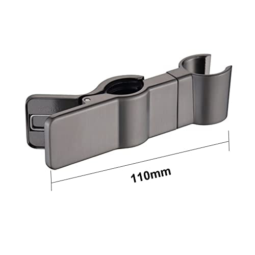 Adjustable Shower Head Holder for Slide Bar, Biveah Universal 20-25MM O.D Grab Bar Handshower Mount Slider Clamp Bathroom Replacement, Gun Black, KZS020GB - color: Gun Black