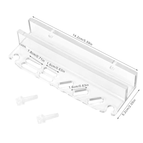 Water Plant Tool Holder,Acrylic Aquarium Tool Organizers with Multicompartments Holder for Fish Tanks Accessories