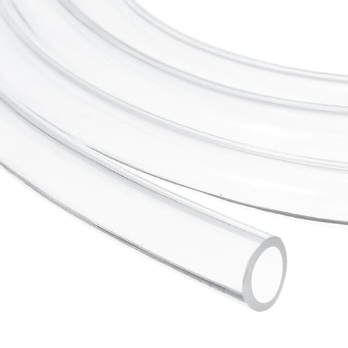 uxcell 1/2 Inch Clear PVC Tubing, 13mm ID x 18mm OD - 8.5ft PVC Tube Lightweight Vinyl Hose, Transparent Flexible Plastic Water Tubing for Air Oil Water Transfer Aquarium Irrigation - size: 13mm ID x 18mm OD