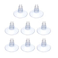 Aquarium Suction Cups, Fish Tank Suction Cups Clips Airline Tube Holders Clamps (Plastic, 8Pcs, Clear) for 0.2" Fish Tank Airline Tubing Binding Moss Shrimp Nest, 5x25MM - color: Clear, size: 5x25MM