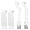 4 PCS Handheld Vacuum Brush Cleaner Tool, Universal Vacuum Brush Cleaning Tool, 2-in-1 Roller Cleaning Tools for Sweeping Robot (White) - color: White