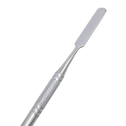 Stainless Steel lab Mini Double-Ended Spatula Double-Ended Spatula semi-Miniature Spatula Cone Arrow end 7.08 inches Flat end 2pcs