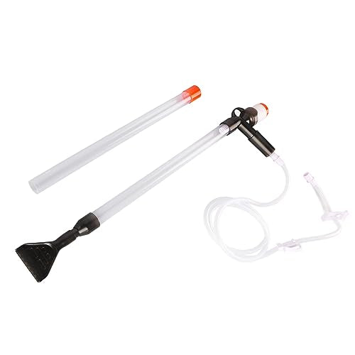 GLOGLOW Manual Aquarium Water Changer, Manual Aquarium Water Changer Cleaning Tool Fish Tank Gravel Cleaner for Changing and Sand Cleaner
