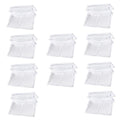 WOONEKY 10pcs Fish Tank Stand Cover Holder Acrylic Racks for Tanks Aquarium Cover Support Brackets - size: 5.5X5X1.8CM