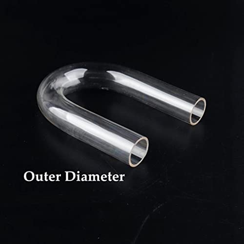 1pcs Transparent Acrylic Pipe Aquarium Fish Tank U-Shape Connector Water Supply Tube, for Garden Supplies Home DIY Connector O.D 20~32mm (Color : Outer Dia 25mm)