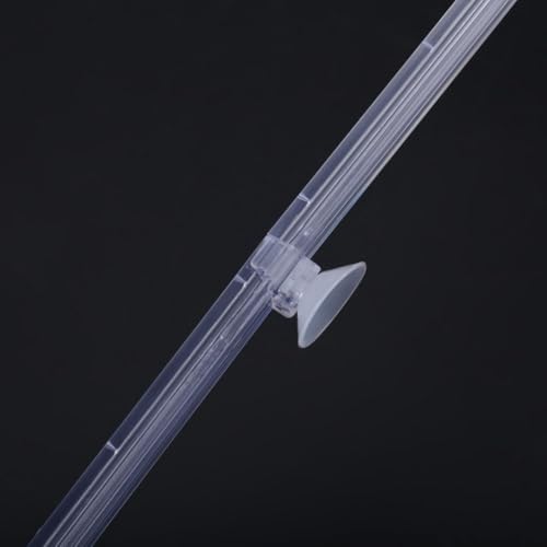 6 Pcs 4.13 Inch Aquarium Air Stone Bubble Bar Transparent Plastic Diffuser with Suction Cups for Fish Tank Oxygenation