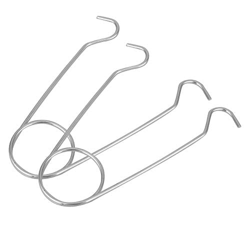 2Pcs Stainless Steel Fish Mouth Jaw Spreaders Hanging Hook Rack for Water Bottle