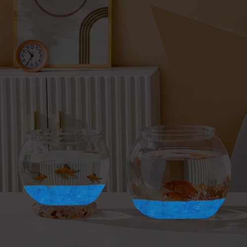 Kaiyuan Dynasty 100pc Glow Stones for Fish Tank Aquarium Glow in The Dark Rocks Glowing Rocks Luminous Pebbles for Fish Bowl,Garden,Ponds Decor,White (0.8-1.2") - color: White, size: 100