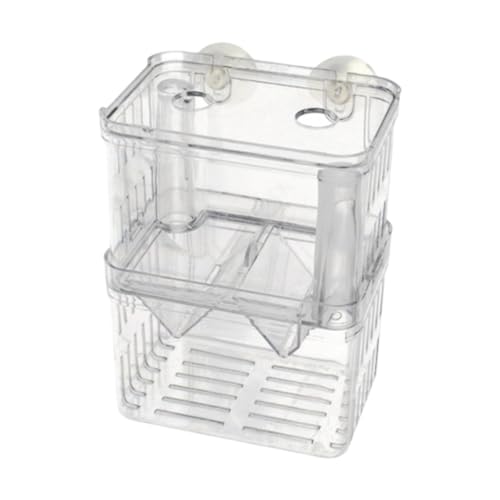 Fish Breeding Isolated Box Float Hatching Separation Acrylic Hatching Box Fish Tank Hatchery for Clownfish Guppy, M - size: M