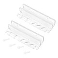 Water Plant Tool Holder,Acrylic Aquarium Tool Organizers with Multicompartments Holder for Fish Tanks Accessories