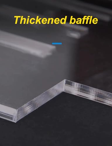 Universal Clear Acrylic Aquarium Lid with Anti-Escape Net & Feeding Door - 25x16cm (9.8x6.3in) Fish Tank Cover - Prevents Fish Jumping & Deters Cats