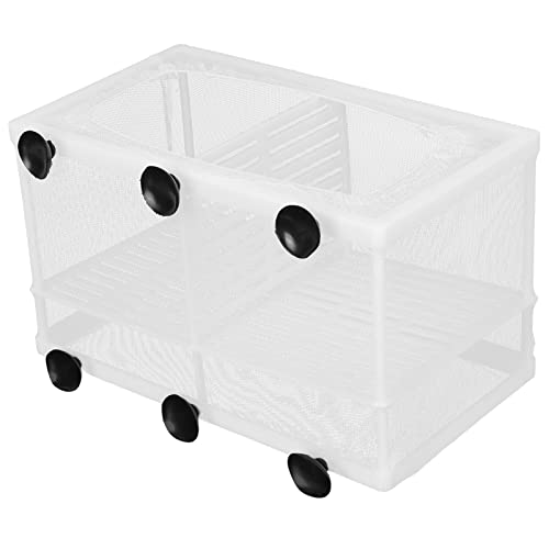Fish Breeding Aquarium Box, Multifunctional Fish Breeder Box for Small Fish, Large with Partition - size: Large with partition