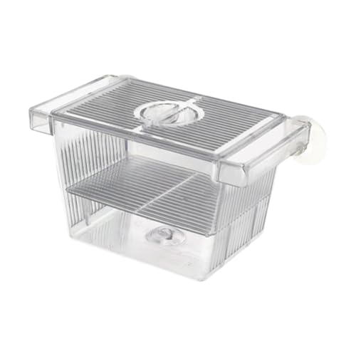 Fish Breeding Isolated Box Float Hatching Separation Acrylic Hatching Box Fish Tank Hatchery for Clownfish Guppy, S - size: S