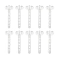 10 Pieces Aquarium Cable Ties Suction Cup Accessories Airline Tubing Holder Binding Tools Made from TRP Material Suitable for Nests Water Hose, White - color: White