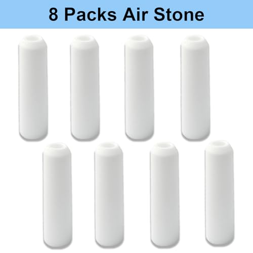 8-Pack Airstone Replacement for BiOrb Aquarium - Compatible with Classic, Halo, Tube, Life - Air Stone & Bubble Stone Diffuser - size: 6 PCS