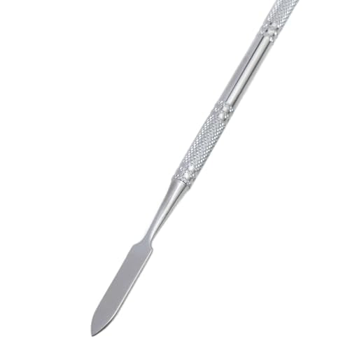 Stainless Steel lab Mini Double-Ended Spatula Double-Ended Spatula semi-Miniature Spatula Cone Arrow end 7.08 inches Flat end 2pcs