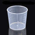 10pcs 30ml Plastic Liquid Measuring Cups Transparent Clear Plastic Graduated Kitchen Cooking Medicine Measure Tool - size: 10 Count, 30 ml