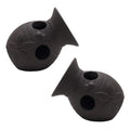 M2cbridge Pottery Ceramic Jar Natural Clay Vase Cichlid Small Fish Shrimp to Play Hide Breed Habitat(Purple Clay, 2pcs) - color: Purple Clay, 2pcs